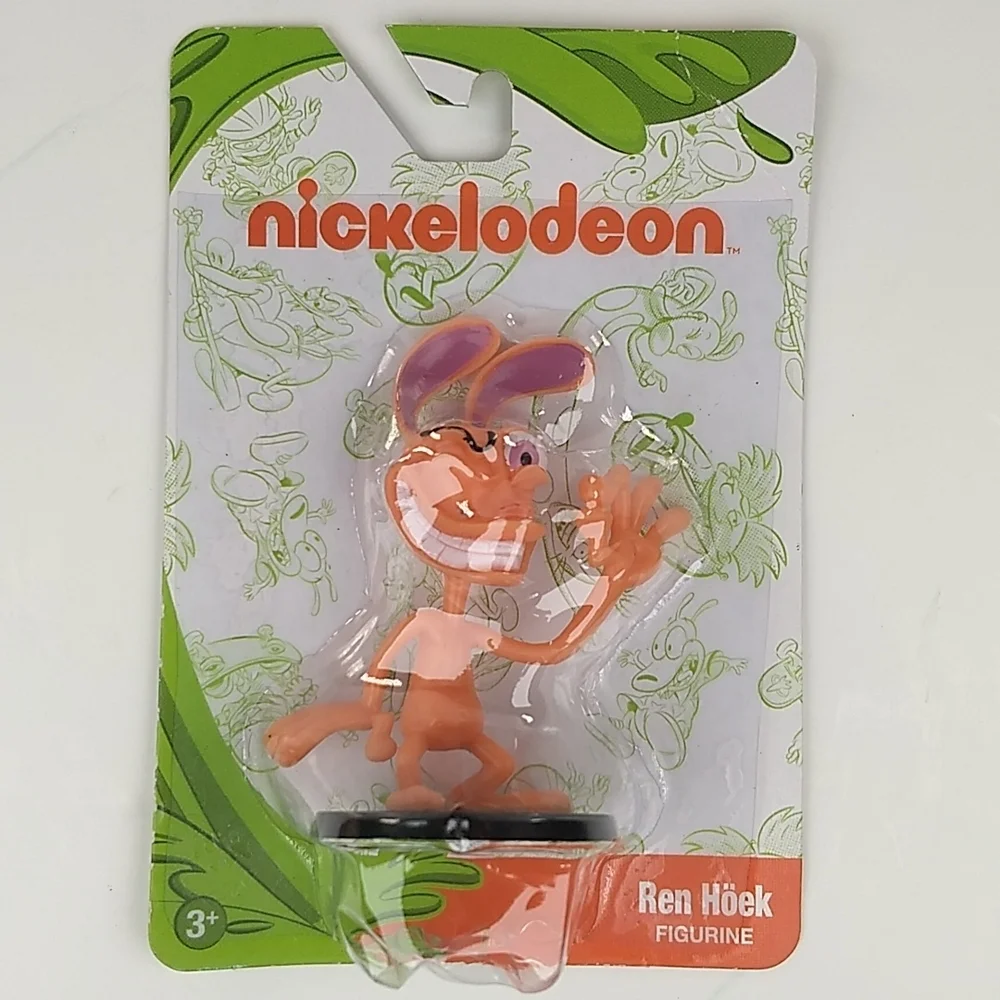 2/$12 Ren Hoek Nickelodeon Figurine On Factory Sealed Retail Card